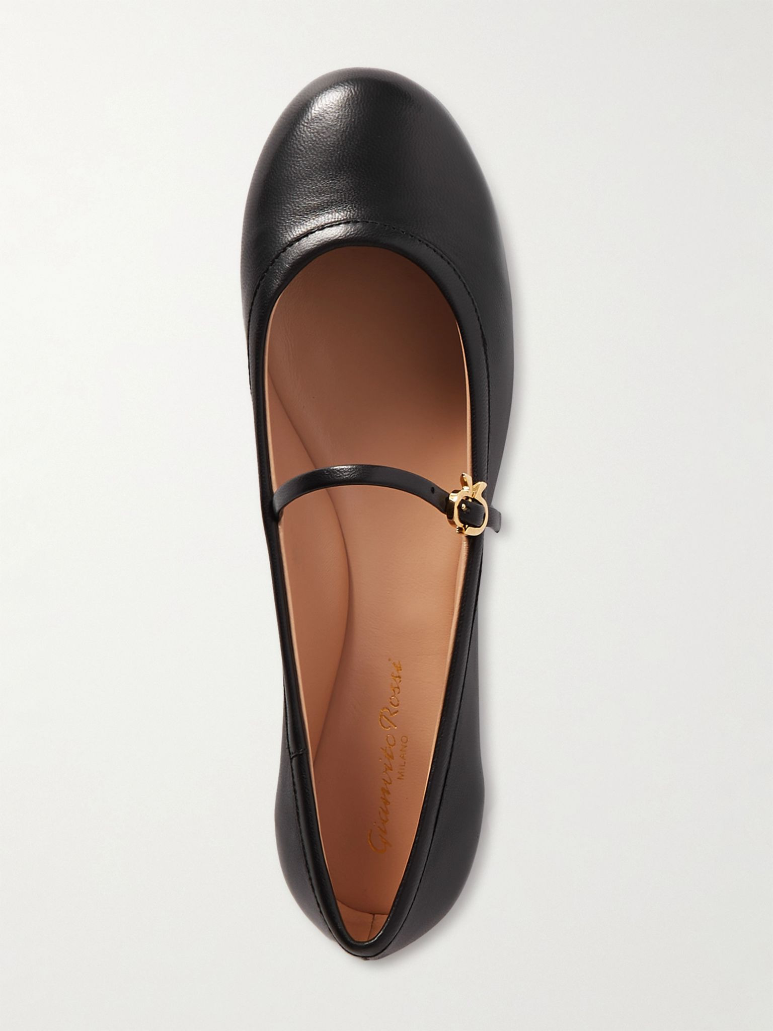 Carla leather Mary Jane ballet flats Black - 5