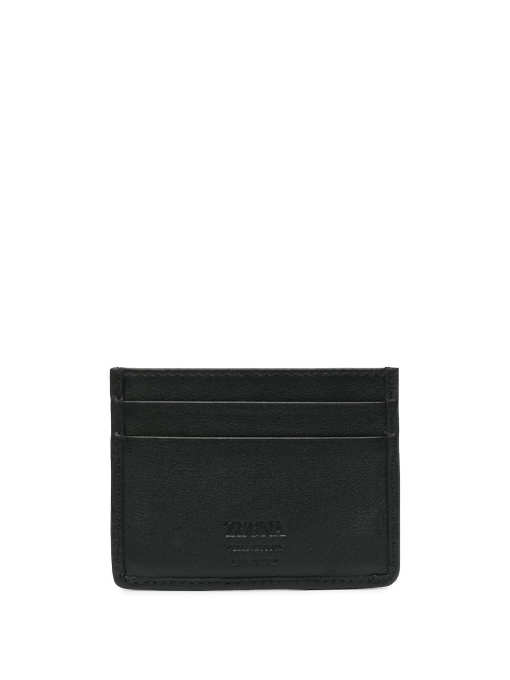 textured embossed-logo cardholder - 2