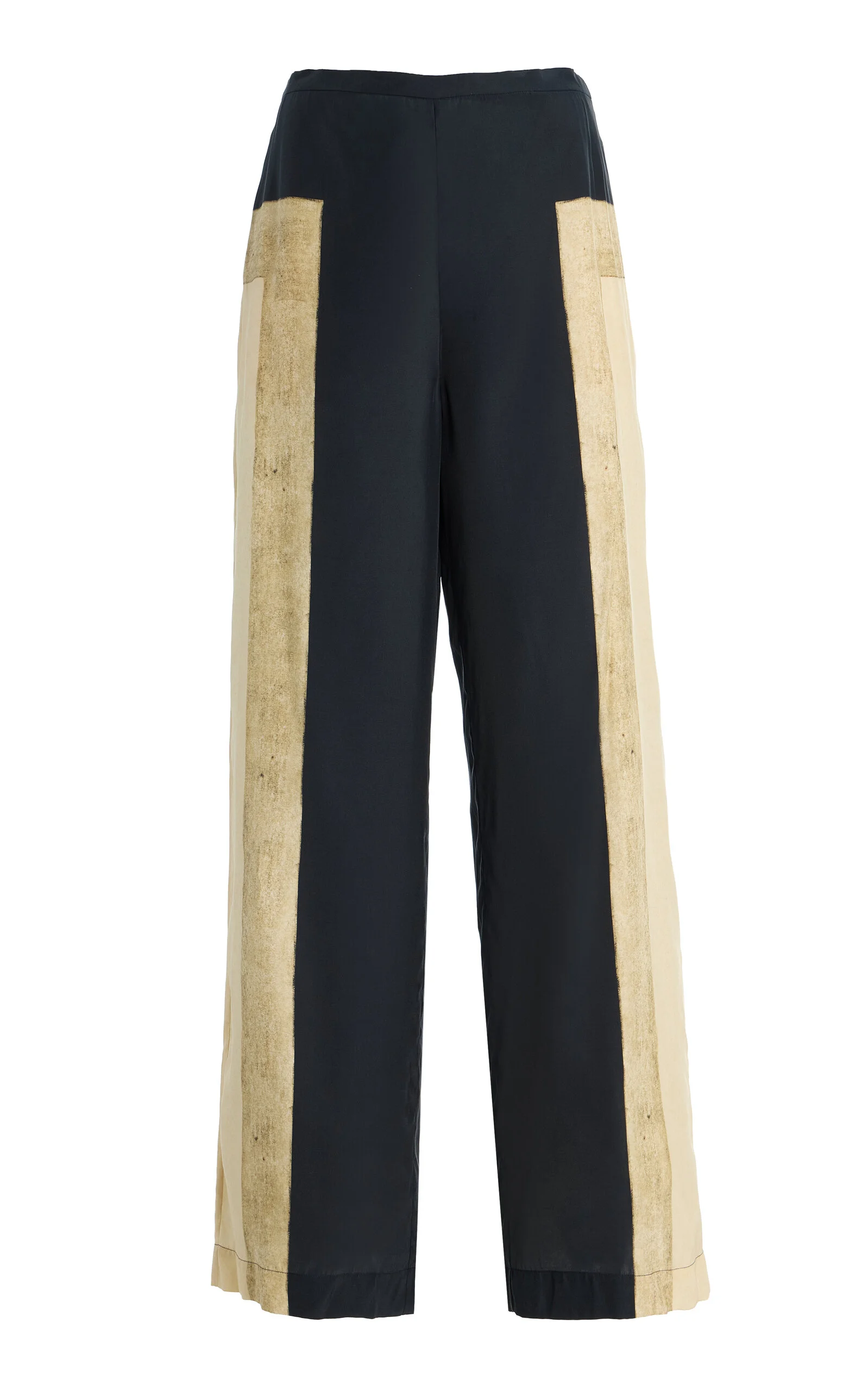 Sona Silk Straight-Leg Pants - 1