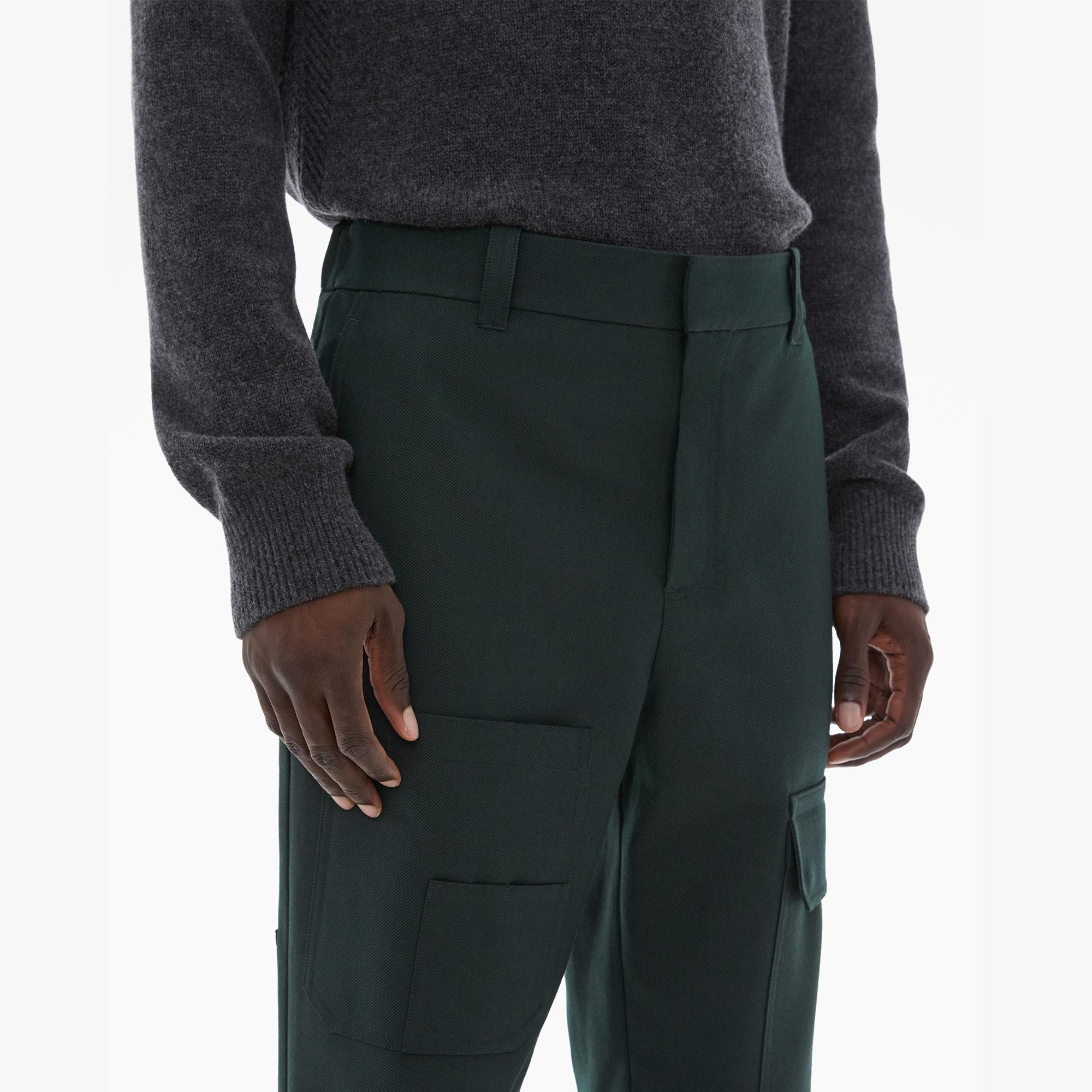 WOOL GABARDINE CARPENTER PANTS - 6