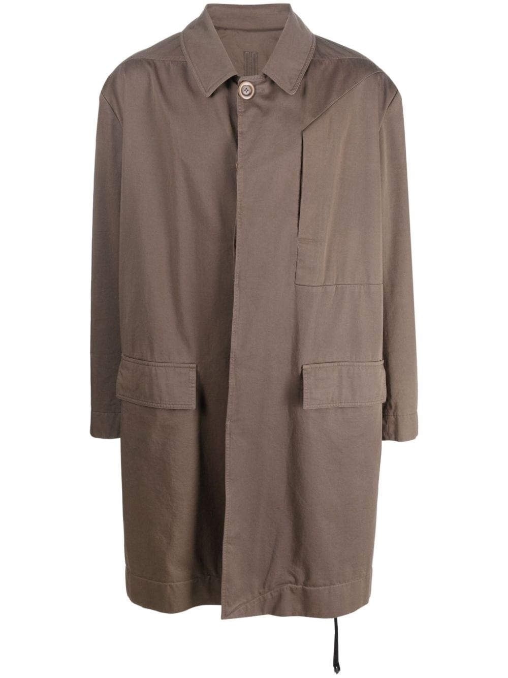 Jumbo Mac buttoned raincoat - 1