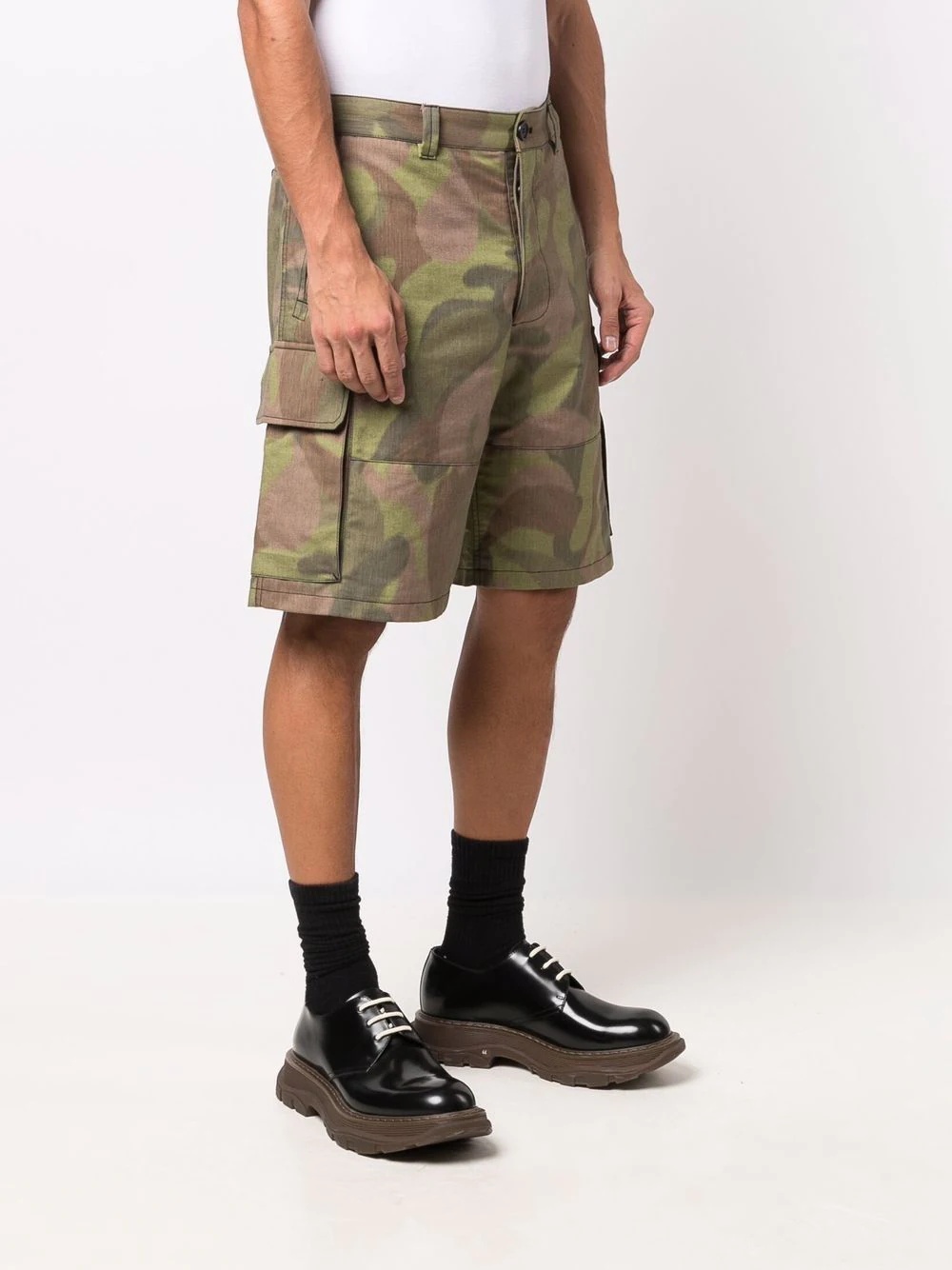 camouflage-print cargo shorts - 3