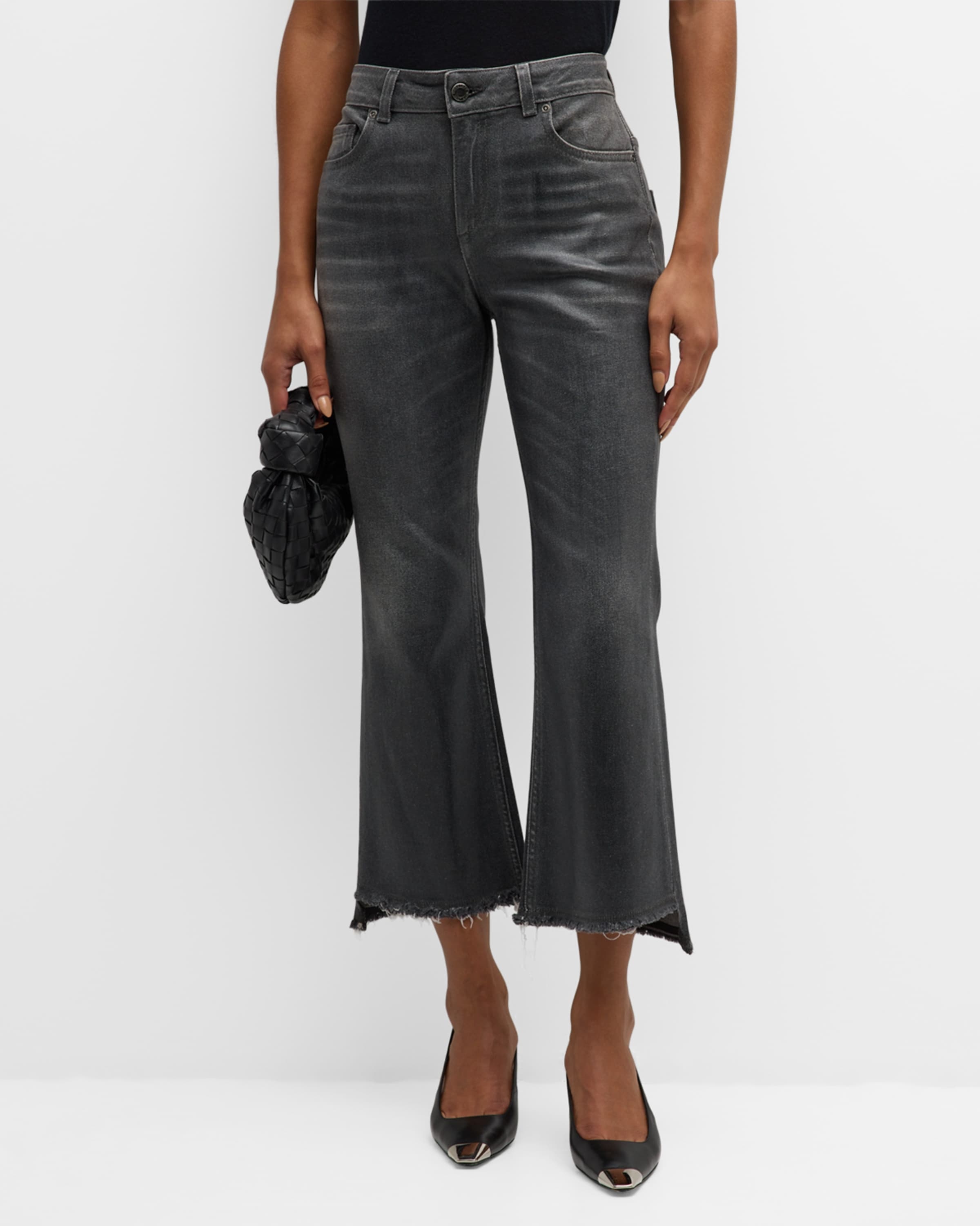 Denim Attraction Cropped Step Fray Jeans - 2