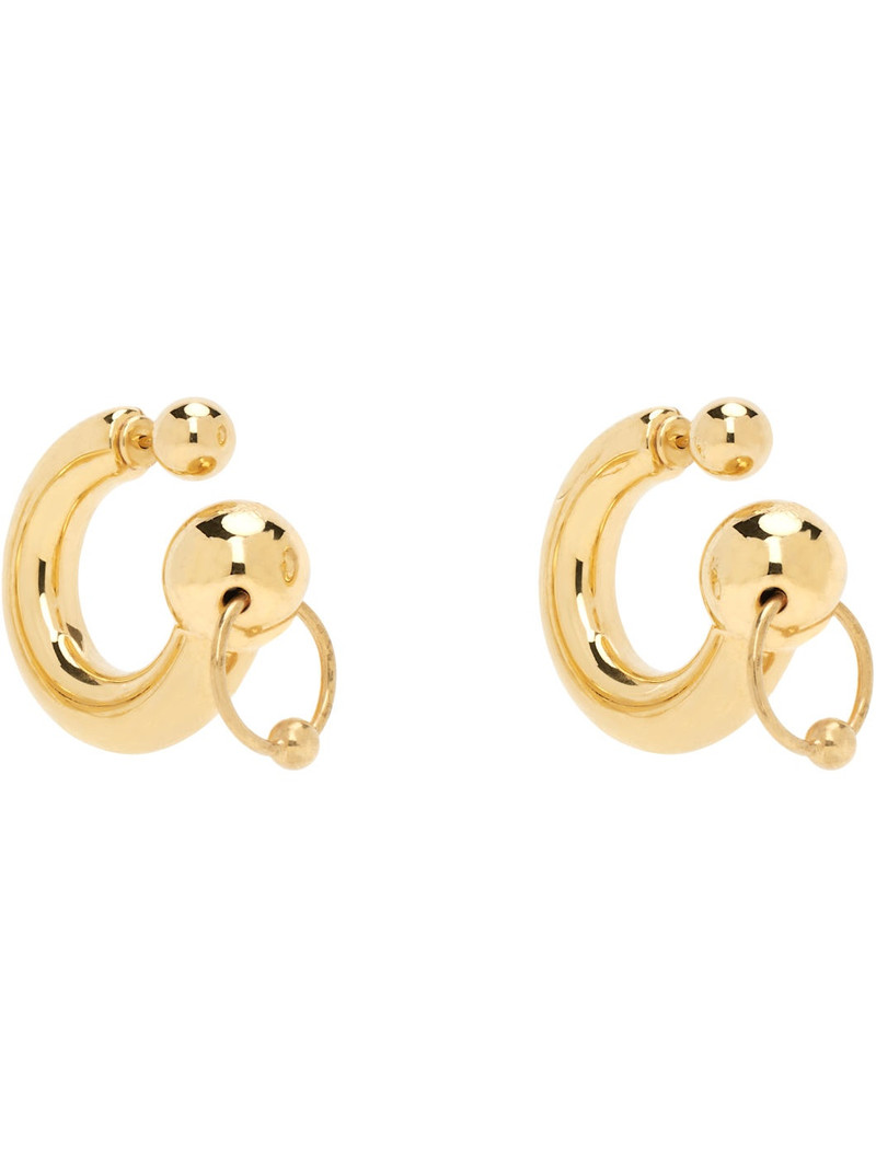 Jean Paul Gaultier Gold 'The Ring' Earrings outlook
