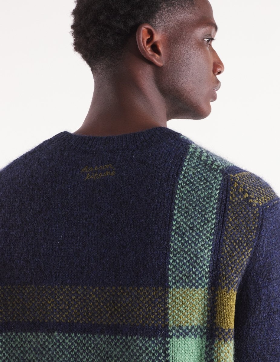 GRAPHIC CHECK INTARSIA JUMPER - 4