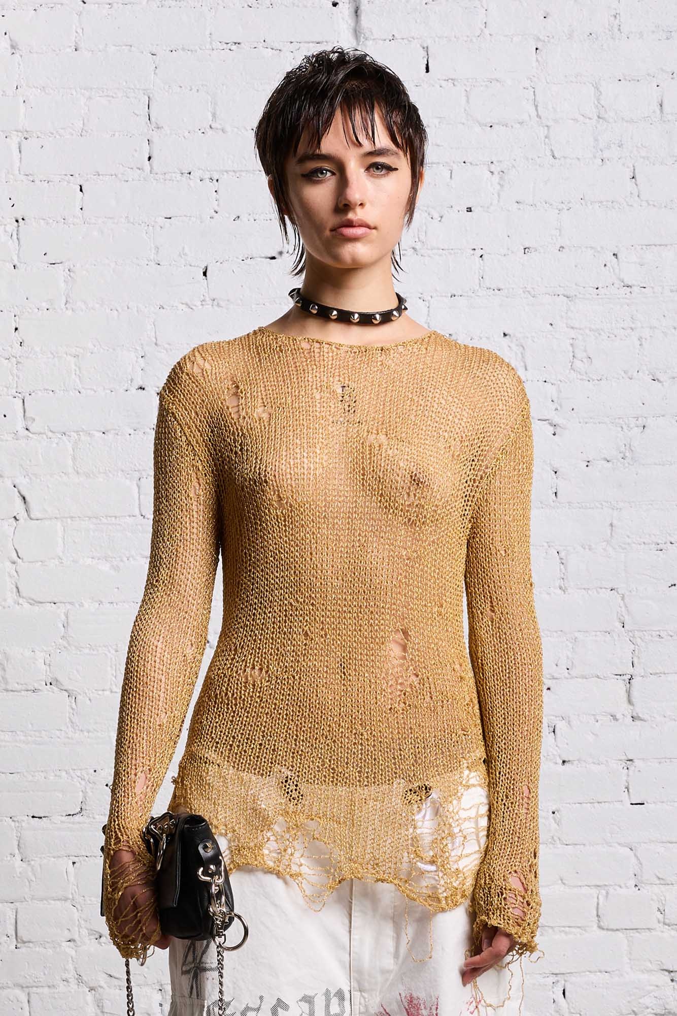THREADBARE CREWNECK - GOLD - 5