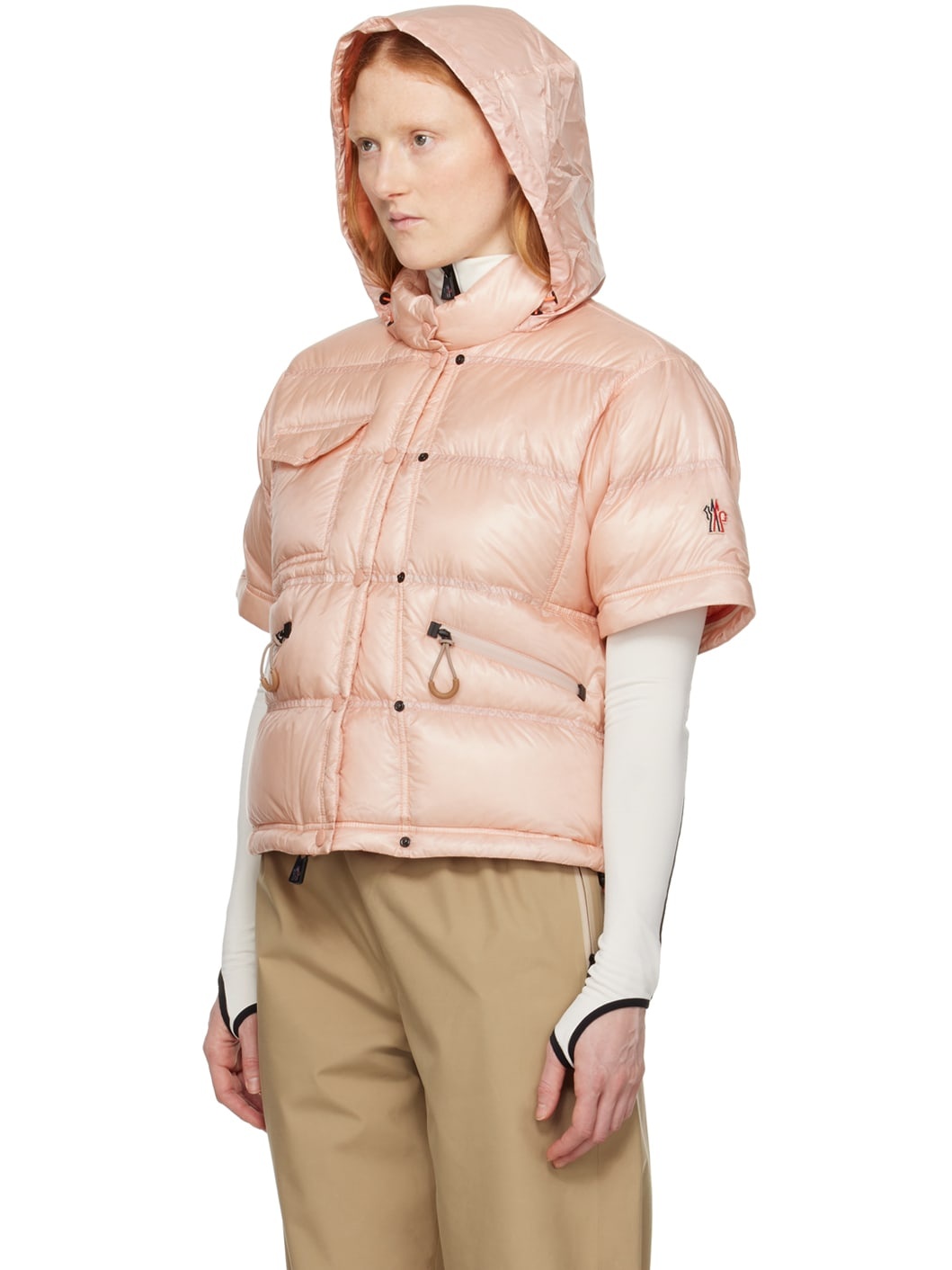 Moncler Grenoble Pink Mauduit Down Jacket | ssense | REVERSIBLE