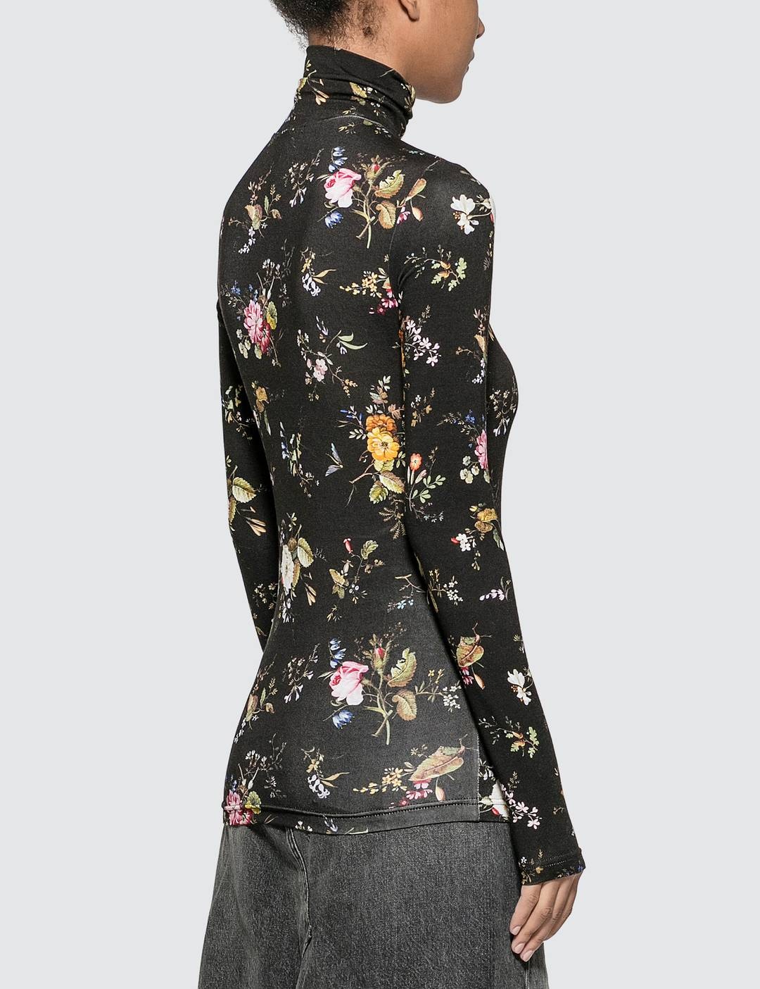 FLORAL TURTLENECK TOP - 3