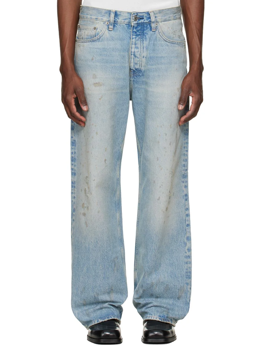 Blue Relaxed Boot Jeans - 1
