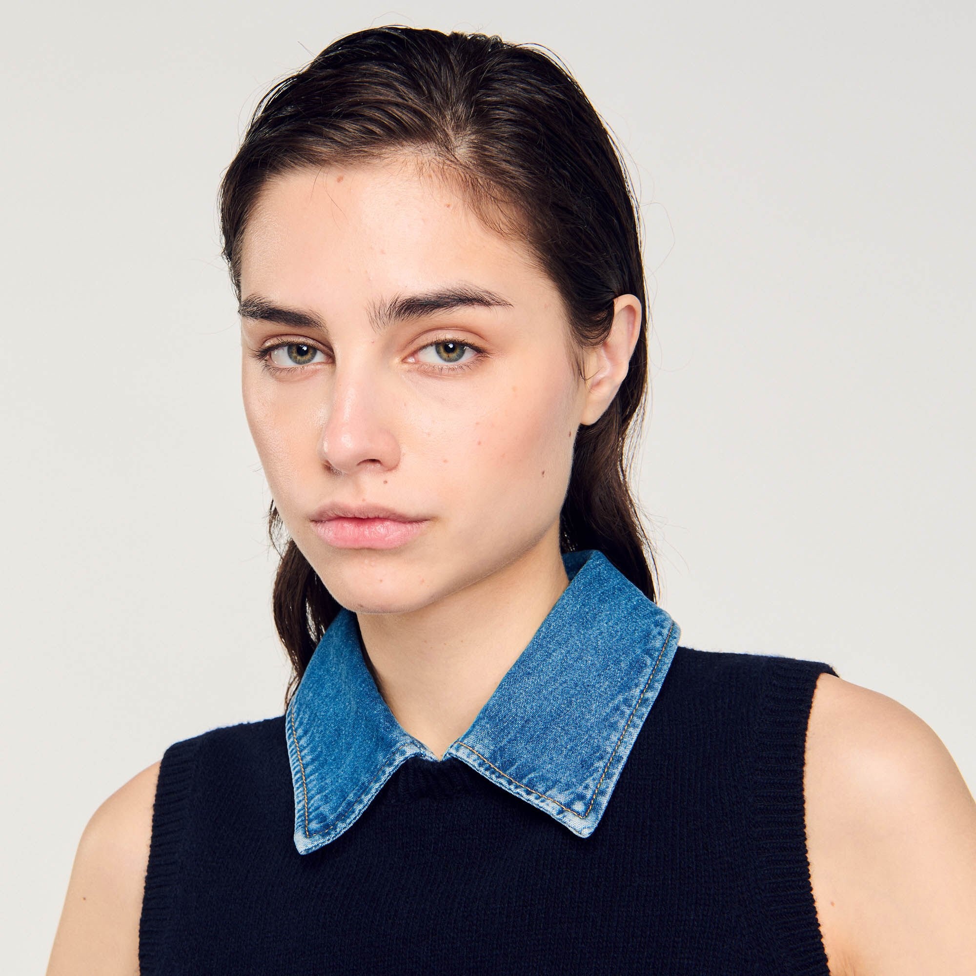 SWEATER WITH REMOVABLE COLLAR - 4