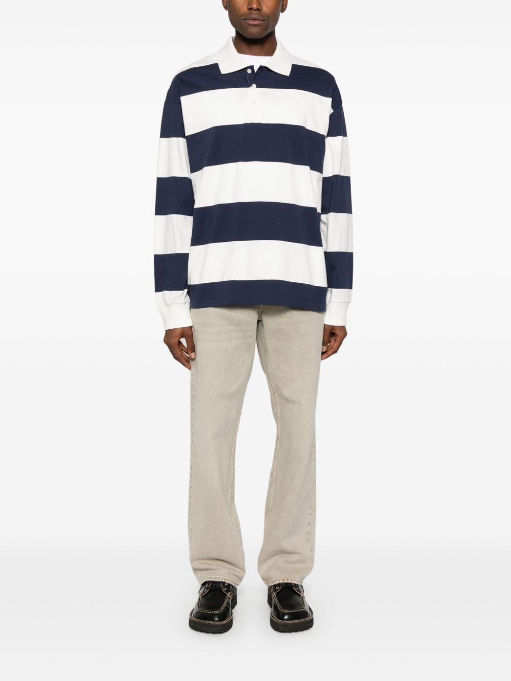 striped polo shirt - 2
