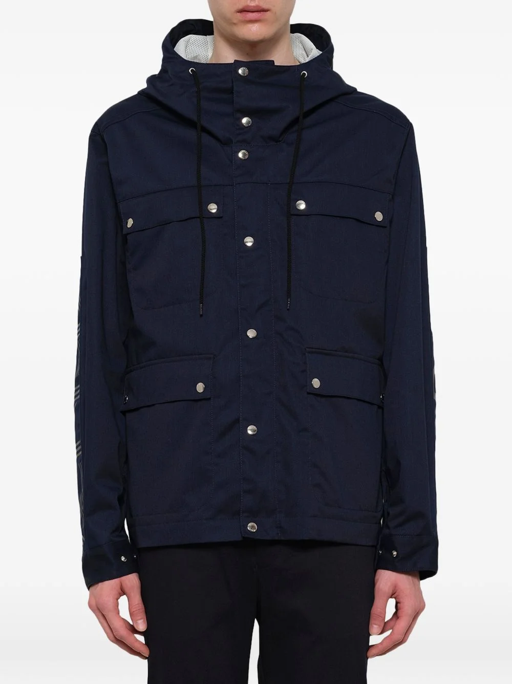 Paris logo-print parka - 1