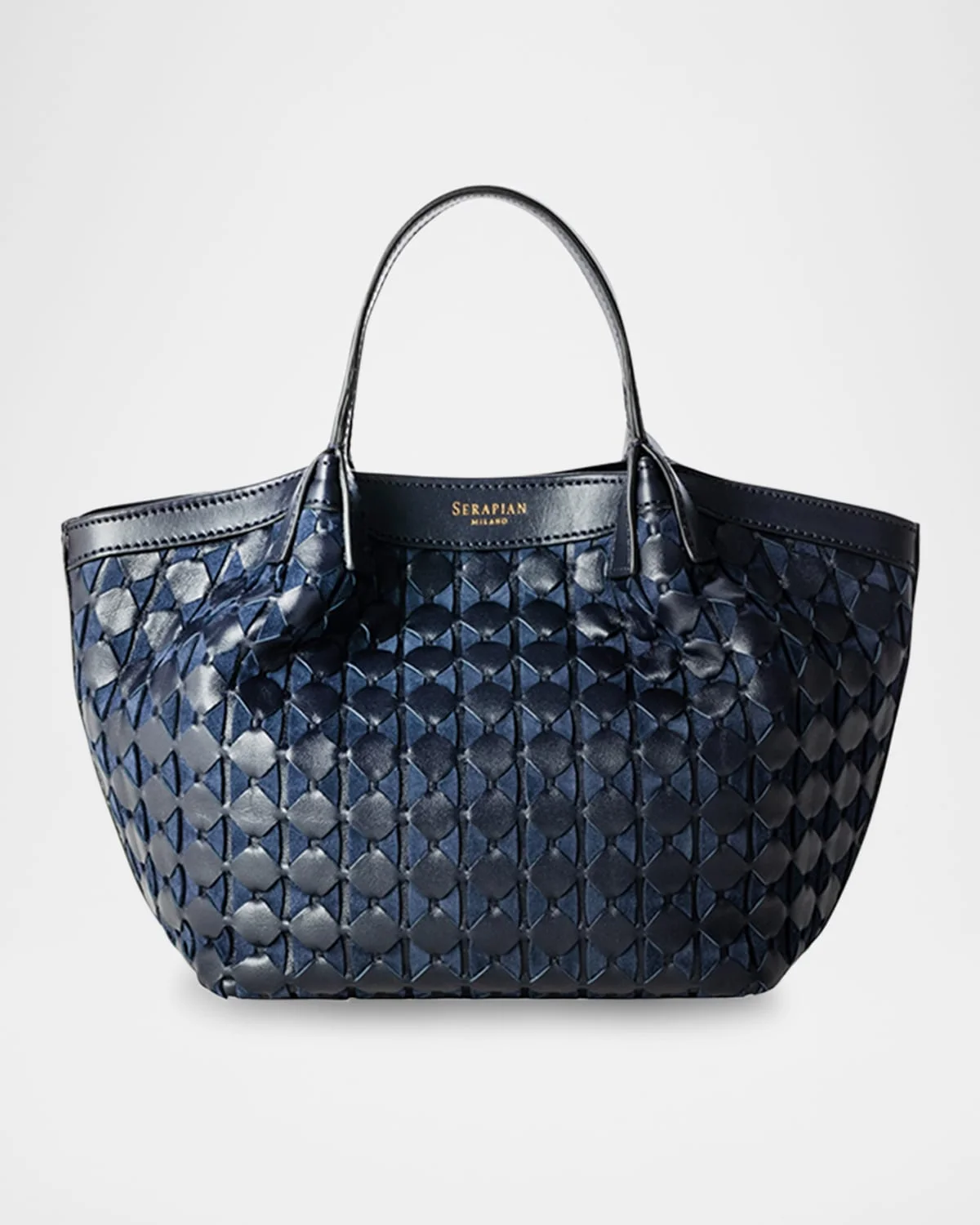 Secret Mini Mosaic Leather Top-Handle Bag - 1