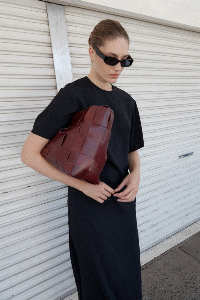 Relaxed Tee Dress - Black - 7