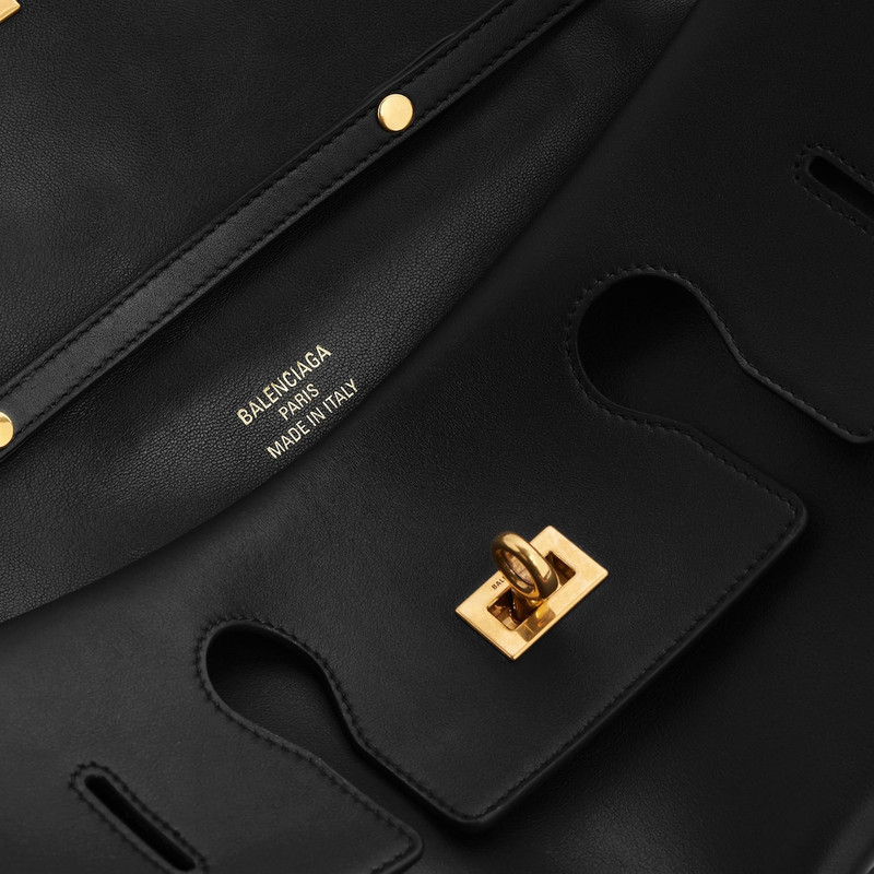 Women's Bel Air Small Clutch On Strap  in Black 6