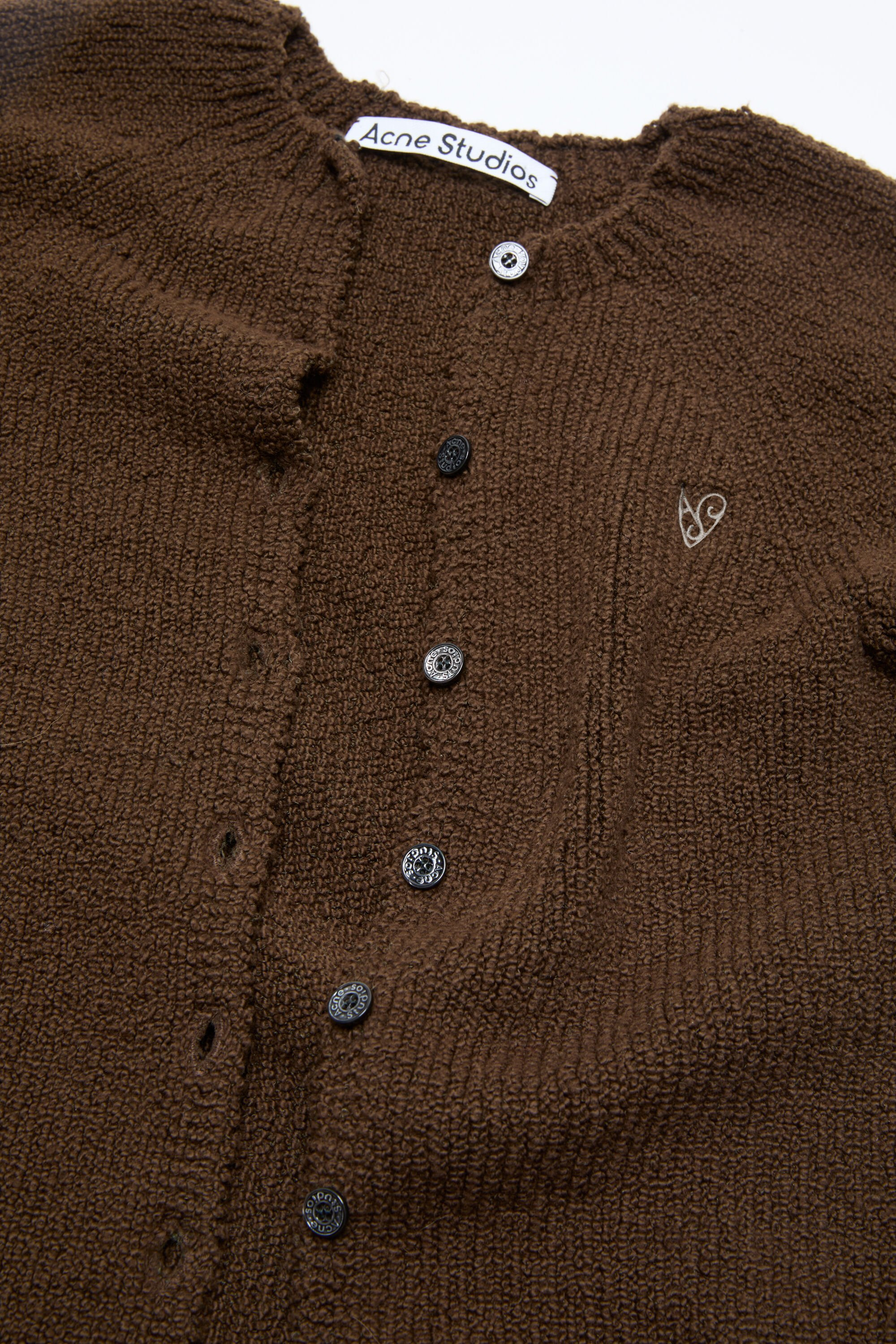 Button-up cardigan - Antique brown - 5