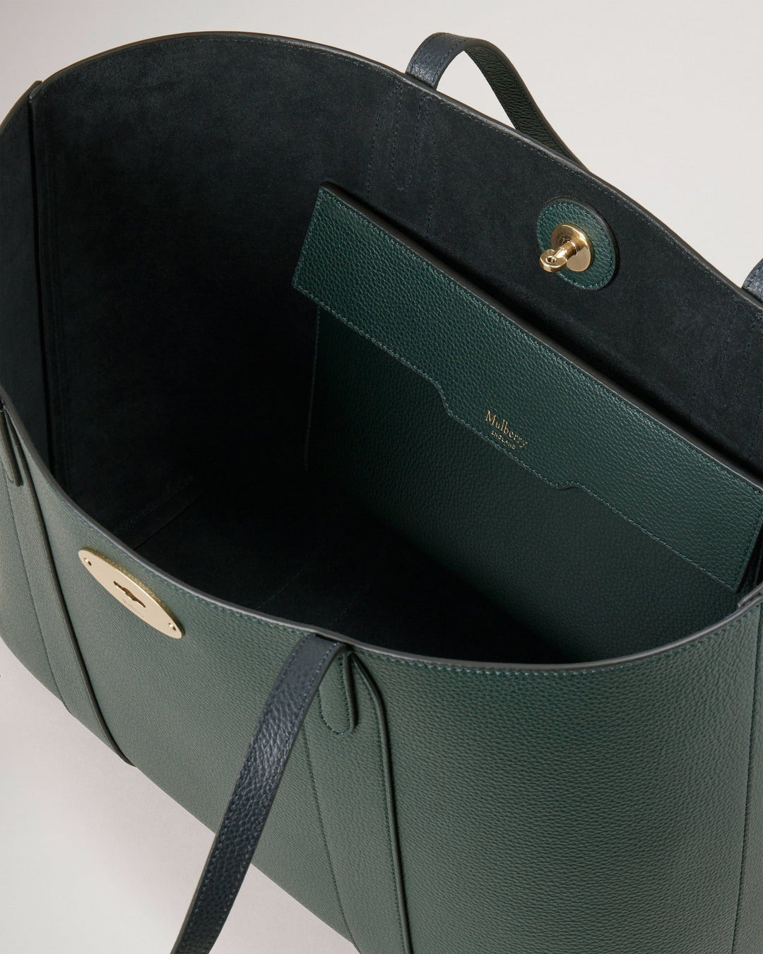 Bayswater Tote Mulberry Green Small Classic Grain - 3