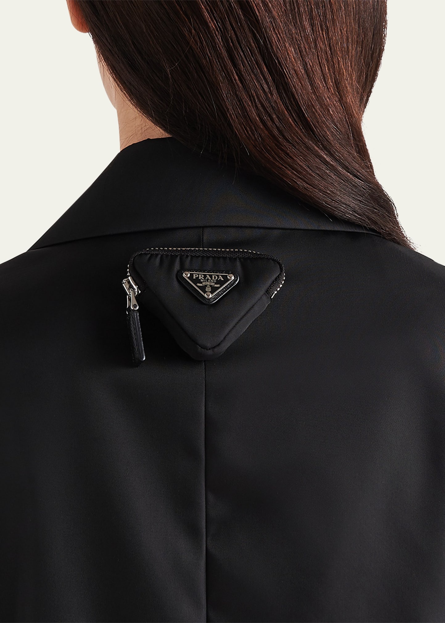 Re-Nylon Single-Breasted Jacket with Mini Pouch - 5