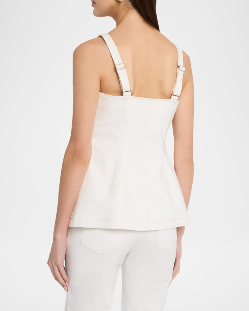 Elana Sleeveless Denim Top 3