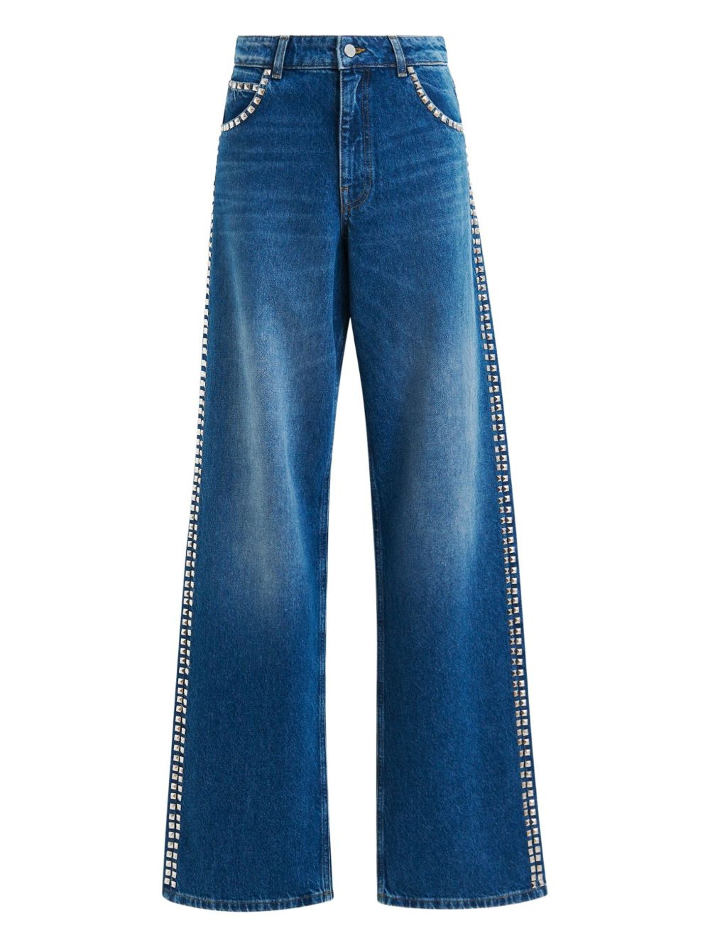 stud-embellished jeans - 1