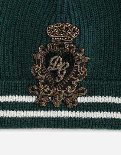 Dolce & Gabbana Knit wool hat with DG patch outlook