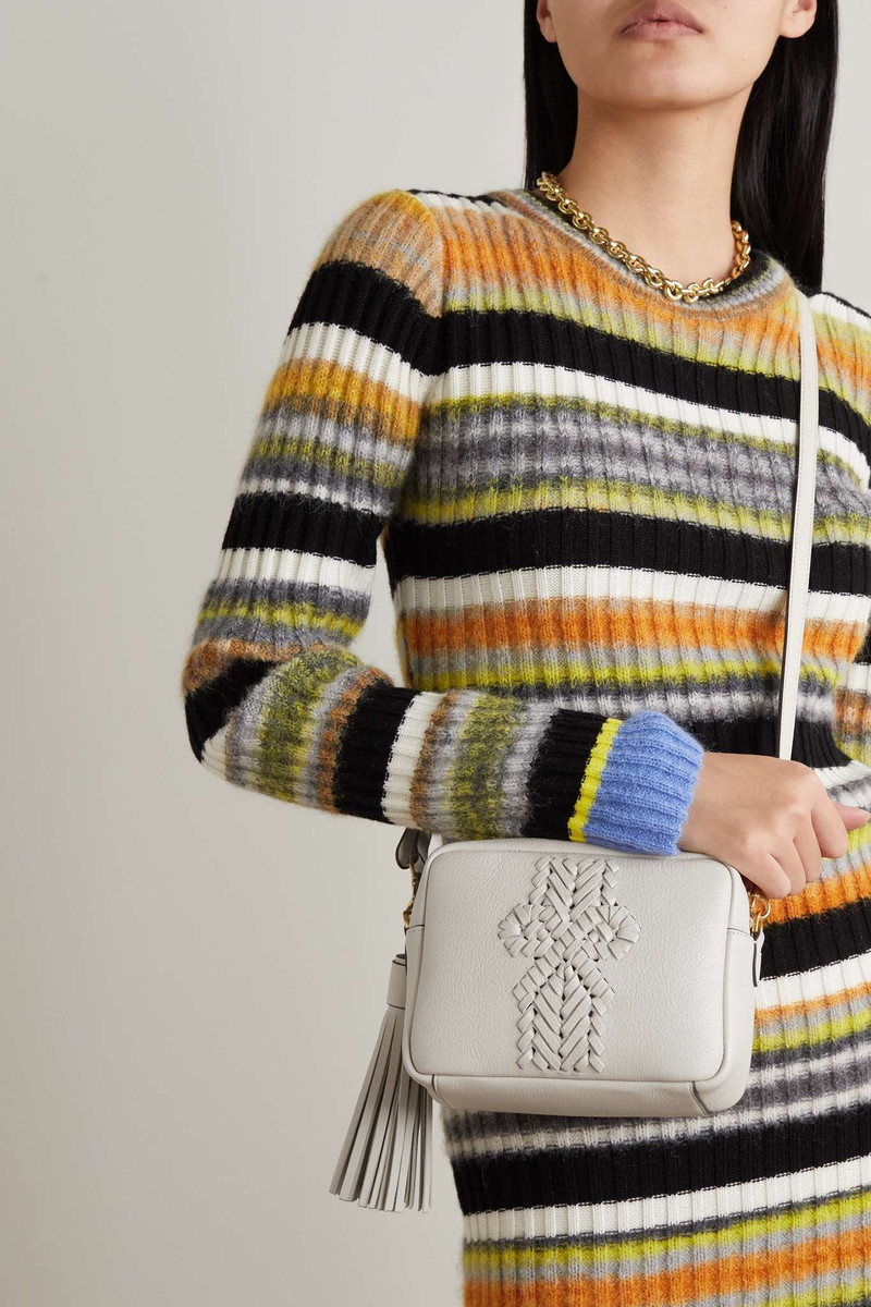 Anya Hindmarch The Neeson tasseled leather shoulder bag outlook