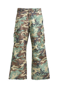 ERL CAMO CARGO PANTS WOVEN / GRN CAMO | nubiantokyo | REVERSIBLE