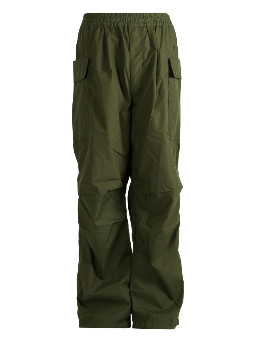 elastic-waist cargo trousers - 2