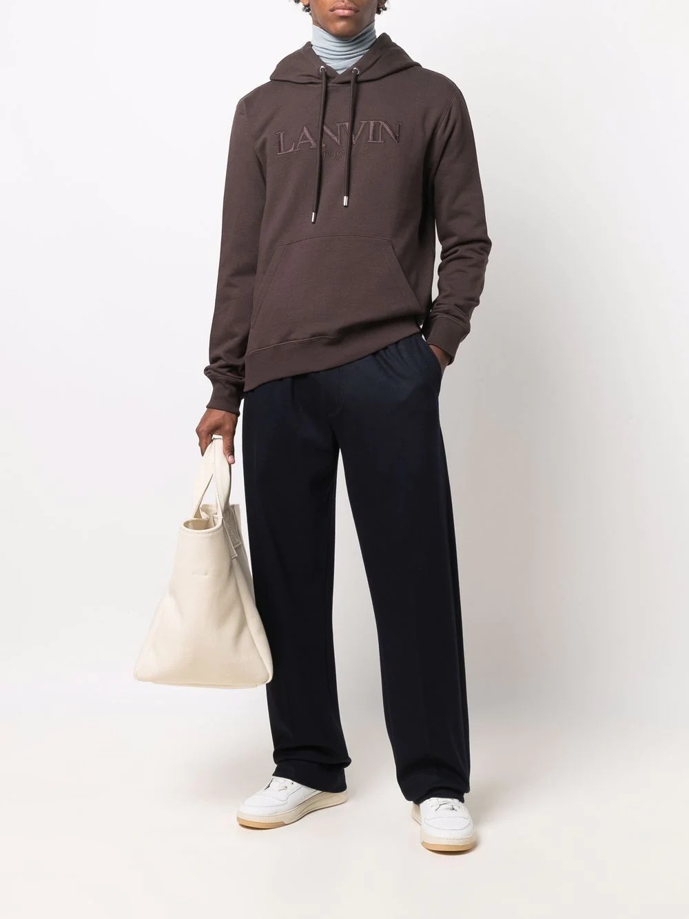 straight-leg relaxed-fit knitted track pants - 2