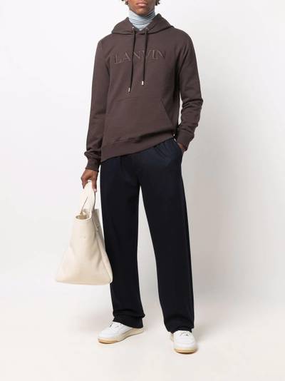 Lanvin straight-leg relaxed-fit knitted track pants outlook