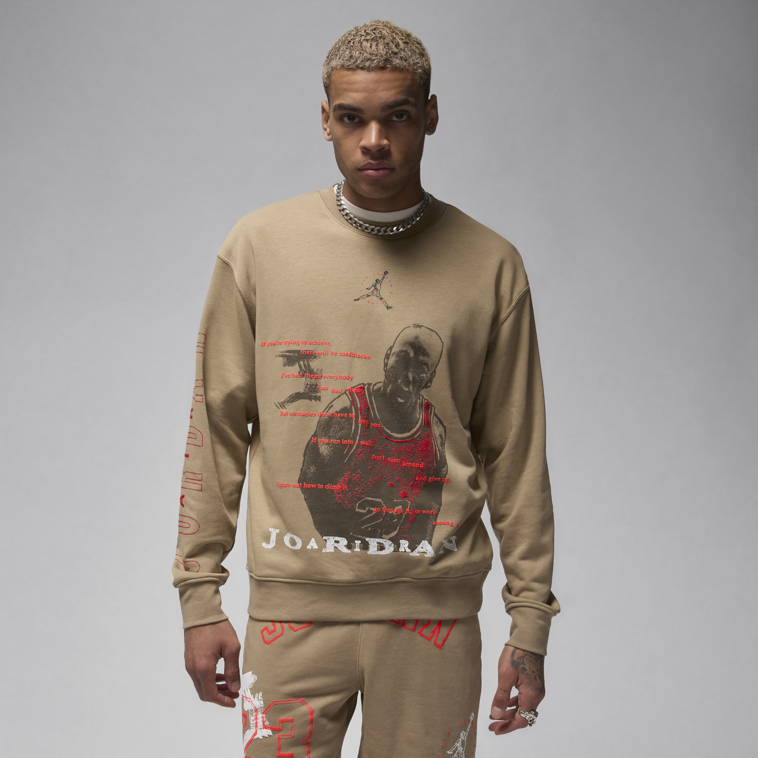 Jordan エッセンシャル ループバック フリース スウェット送料込 Jordan Men's Jordan Essentials Loopback Fleece Crew-Neck