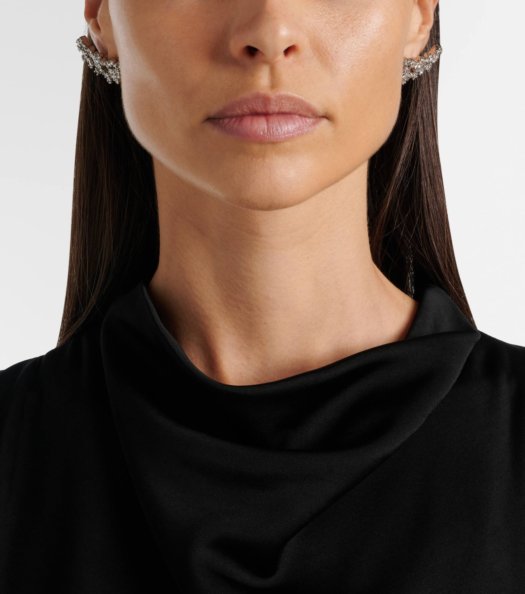 Crystal-embellished ear climbers - 3