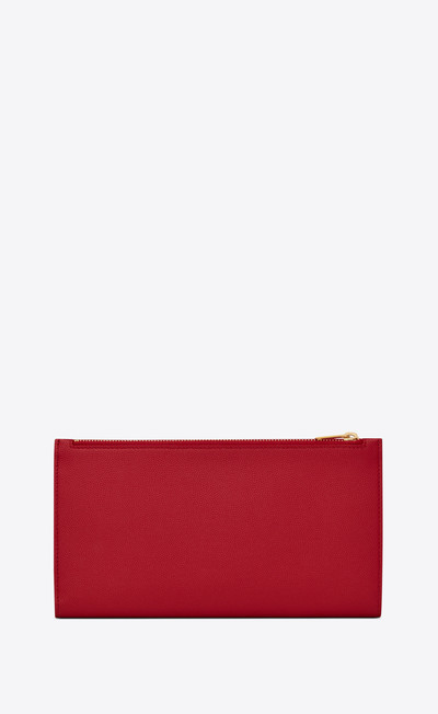 SAINT LAURENT uptown large wallet in grain de poudre embossed leather outlook