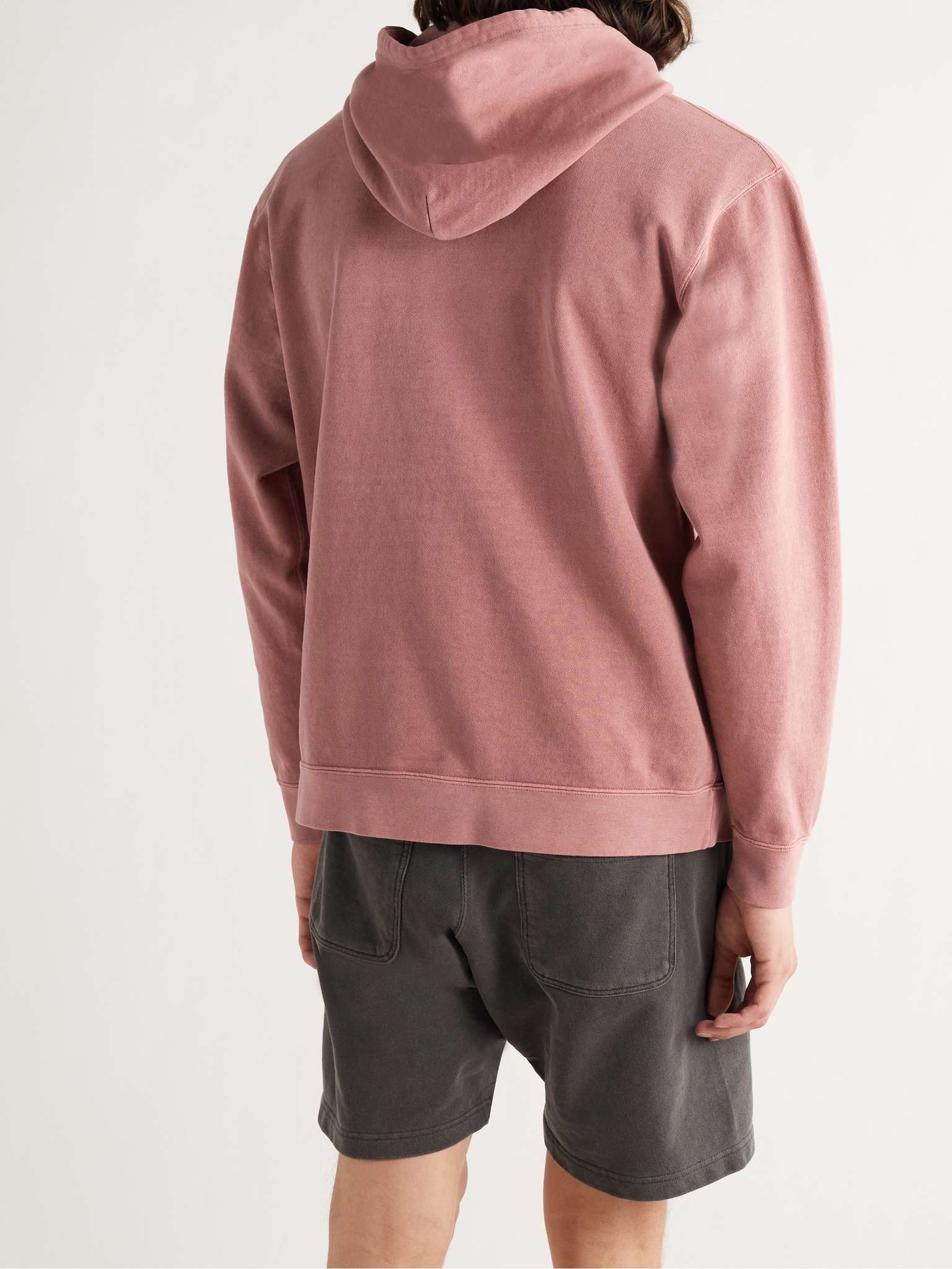 Pigment-Dyed Loopback Cotton-Jersey Hoodie - 4