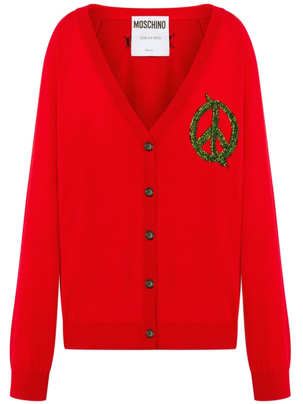 virgin wool cardigan - 1
