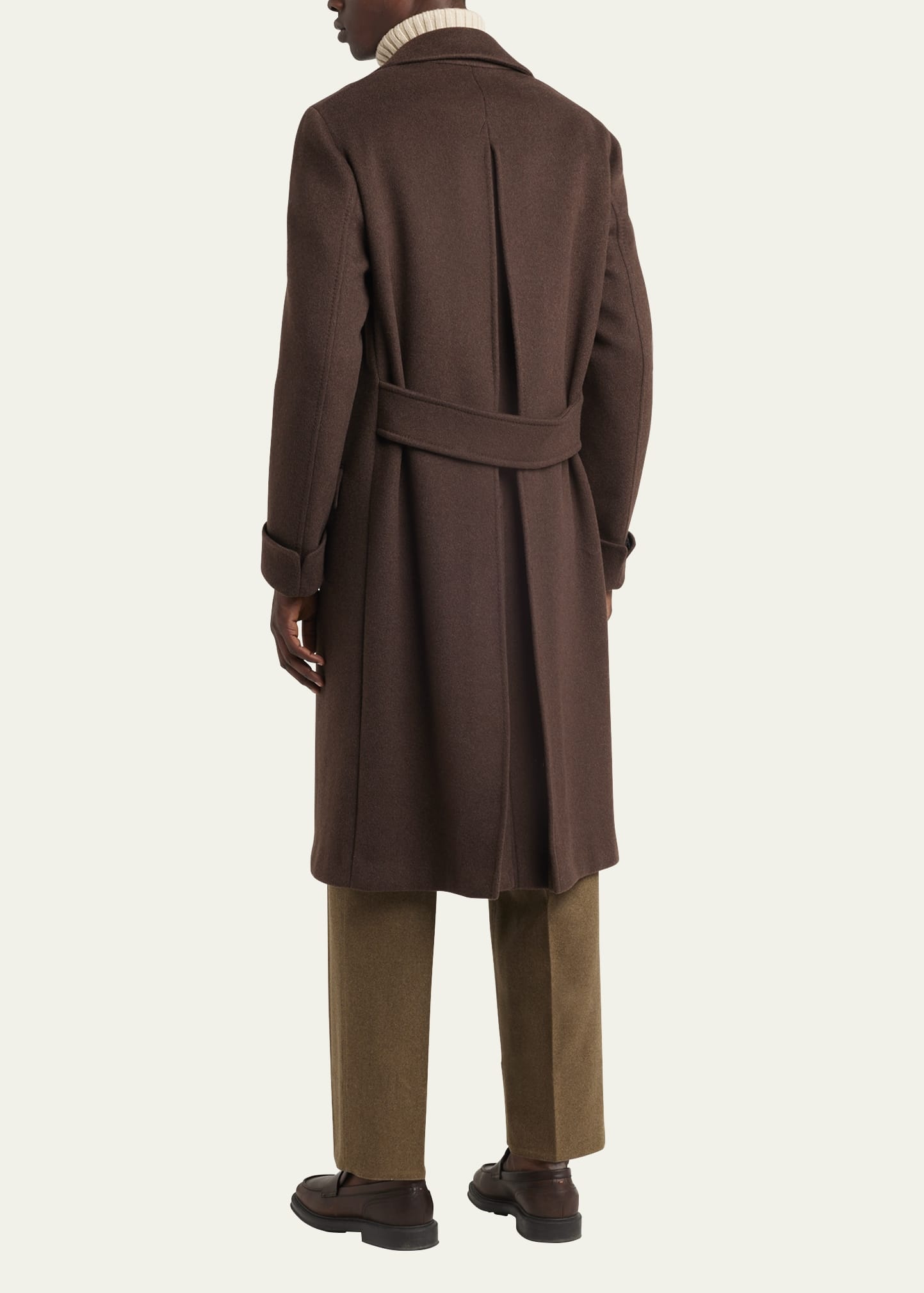 Men's Double-Breasted Cashmere Coat - 3