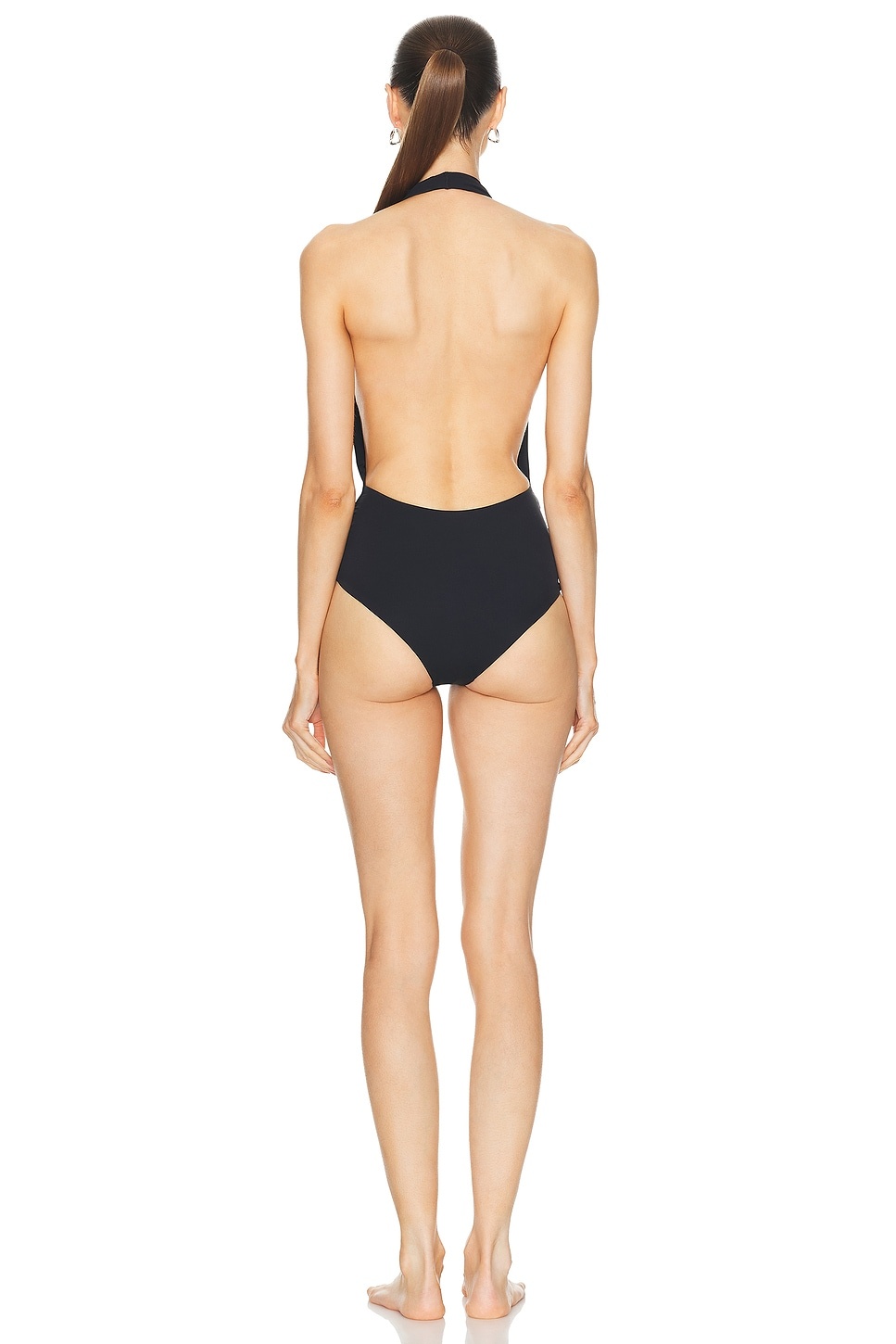 Pierced Orbit Halter Swimsuit - 3