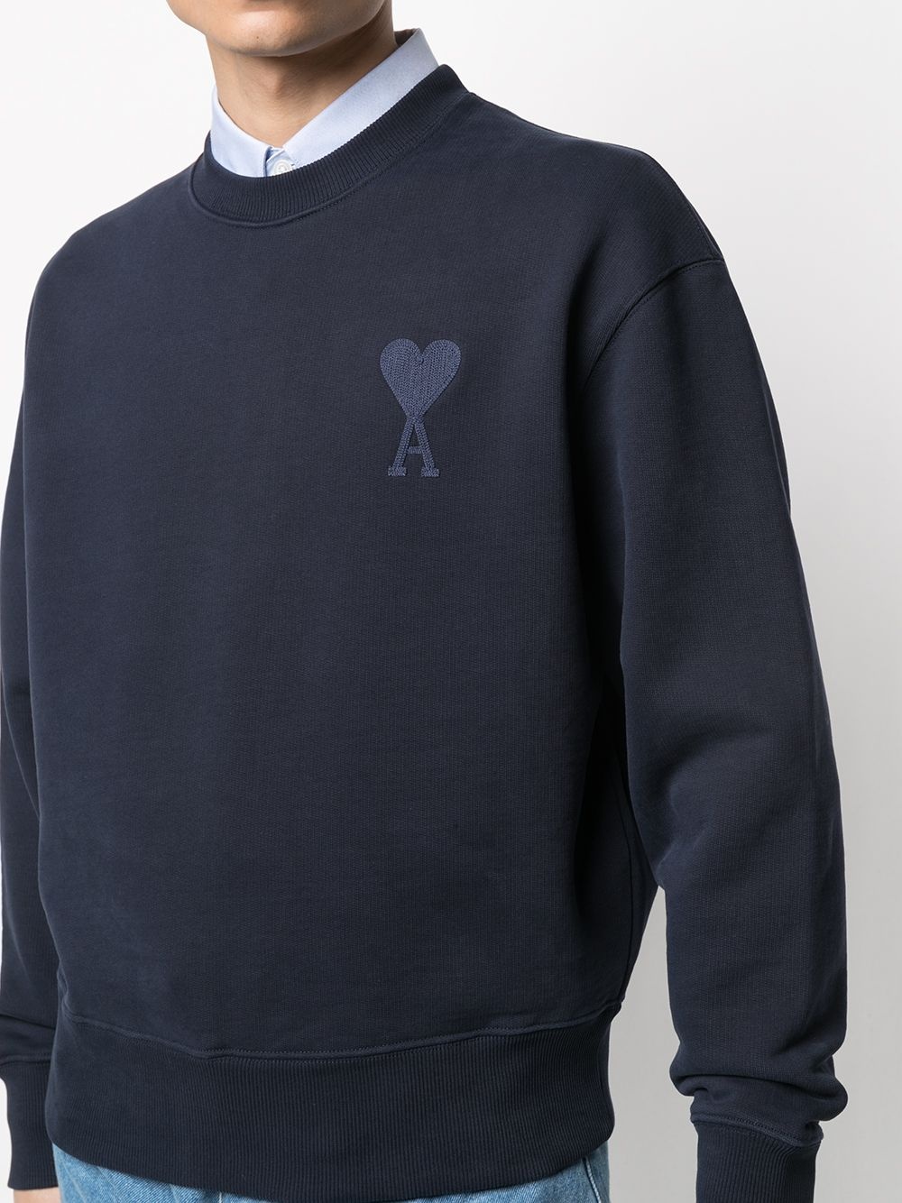 embroidered logo sweatshirt - 5