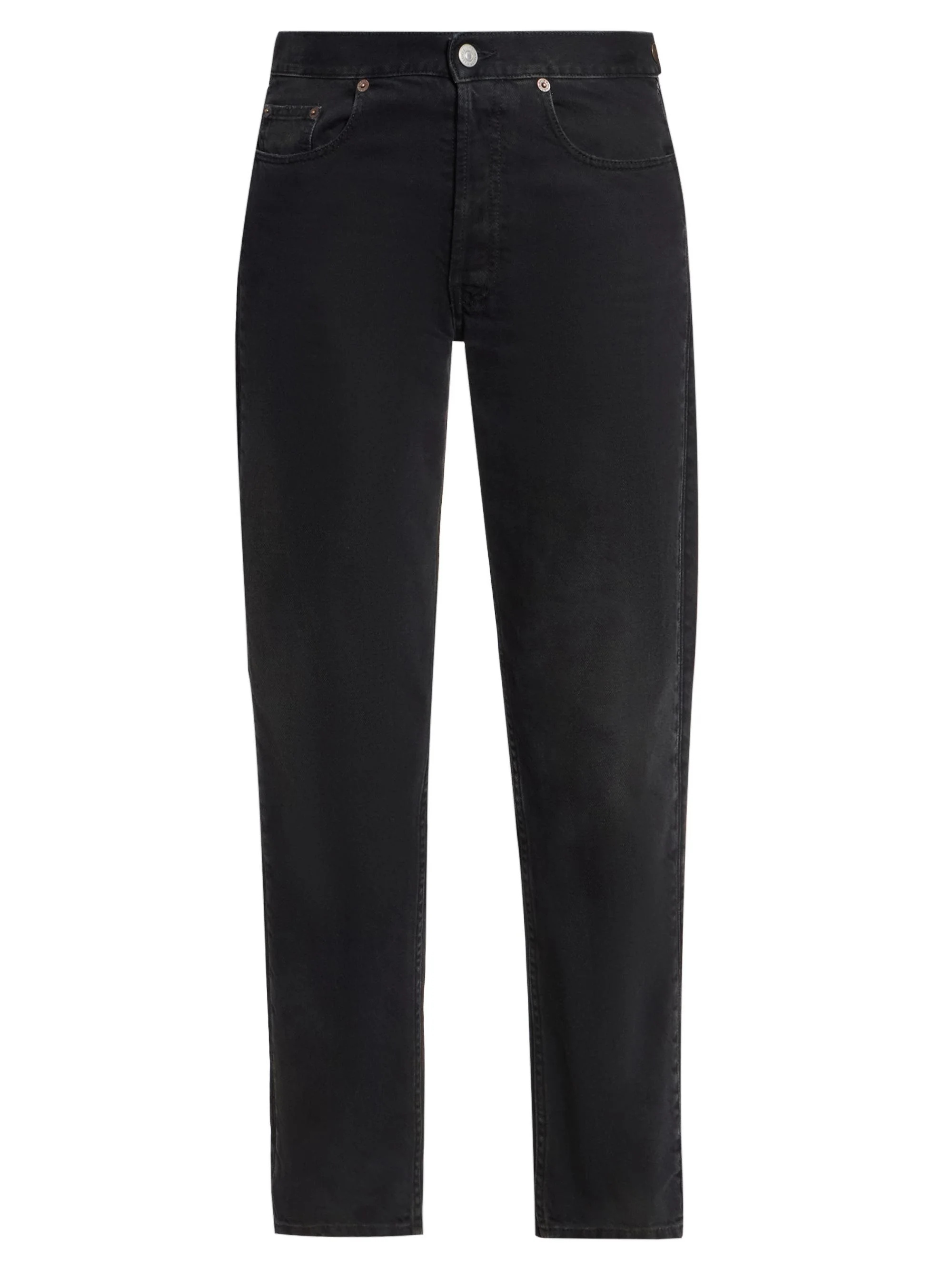 Women's Zip Straight-Leg Jeans - Black - 1