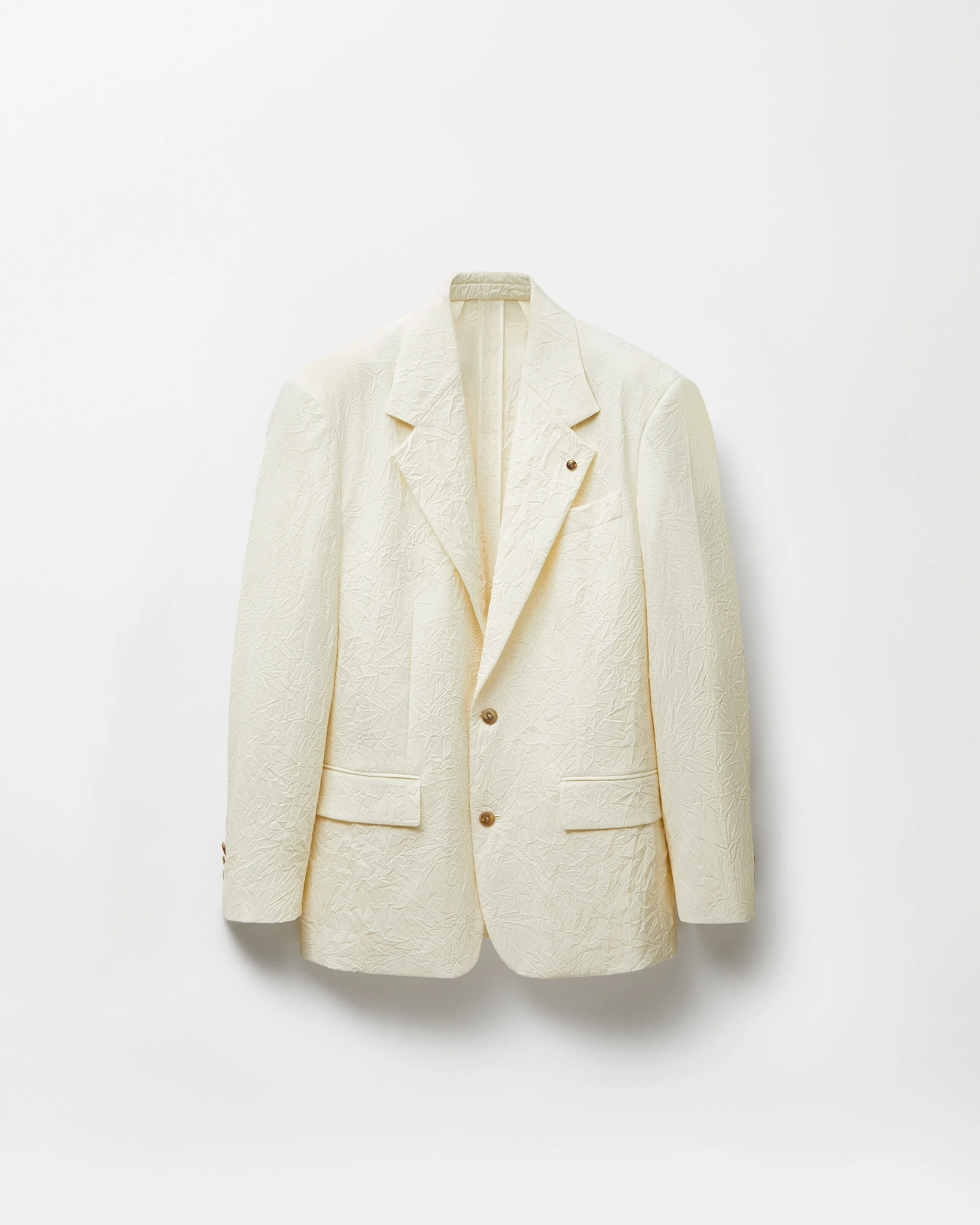 Wool Creased Blazer - 1
