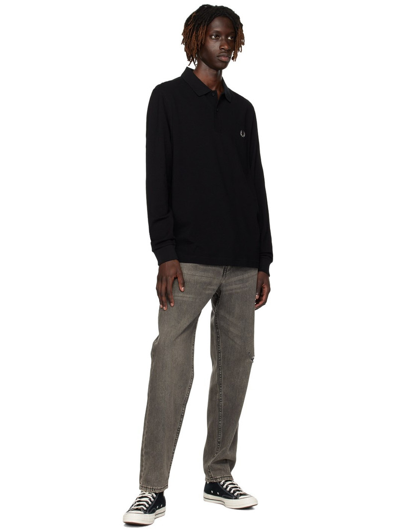 Fred Perry Black Embroidered Polo outlook