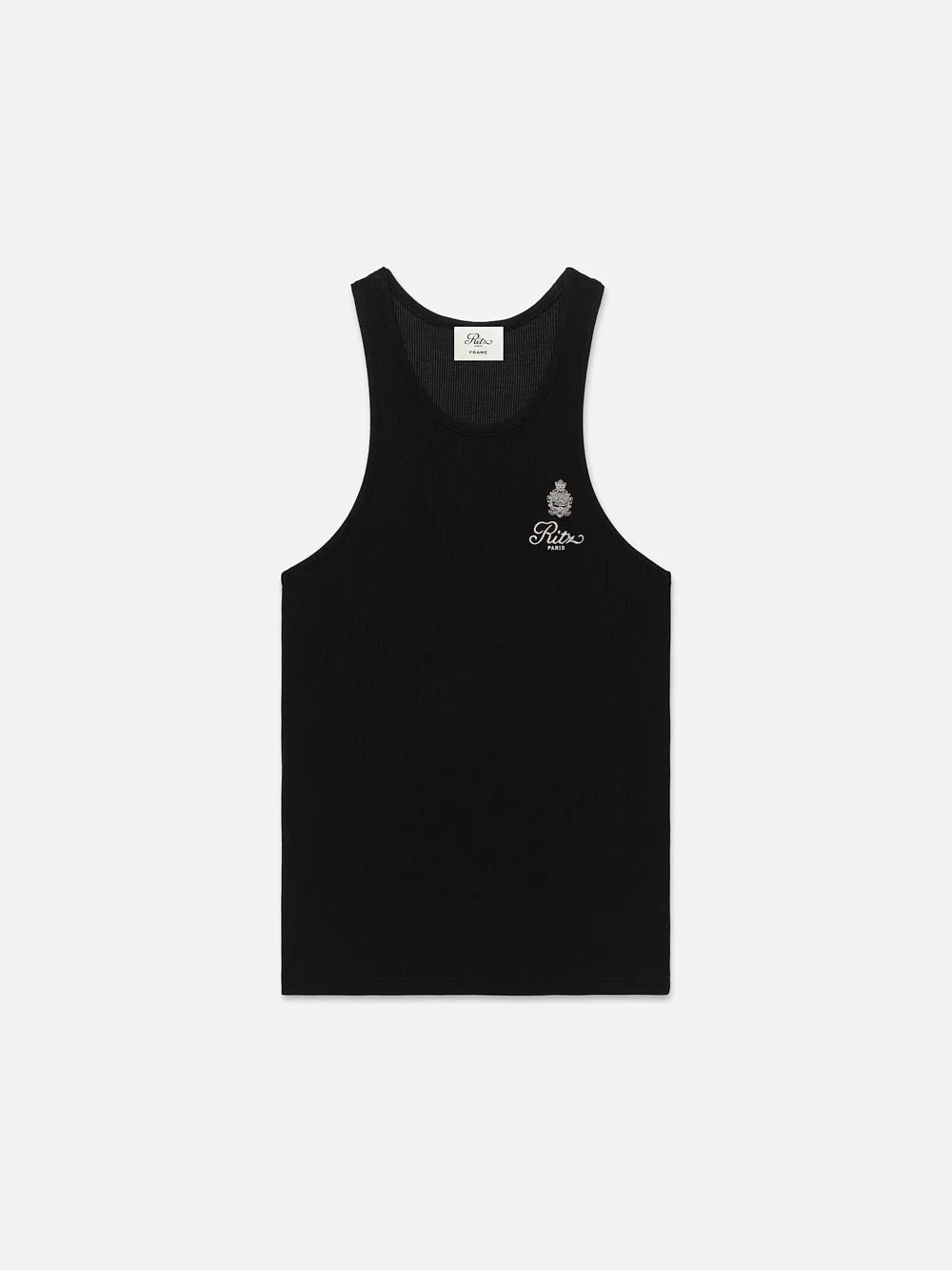 Ritz Women's Rib Tank in Black - 1