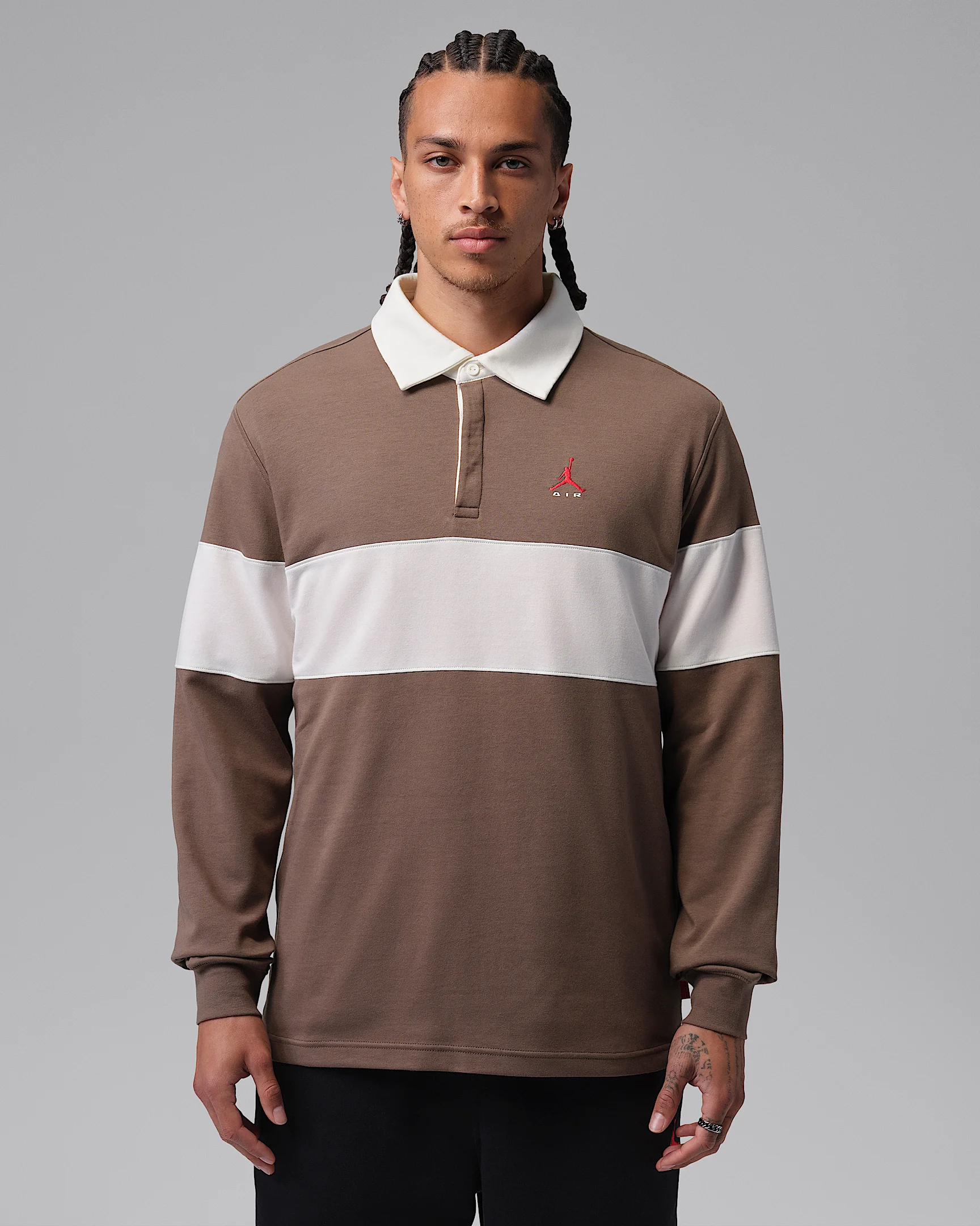 Jordan Brooklyn Men's Long-Sleeve Polo - 1