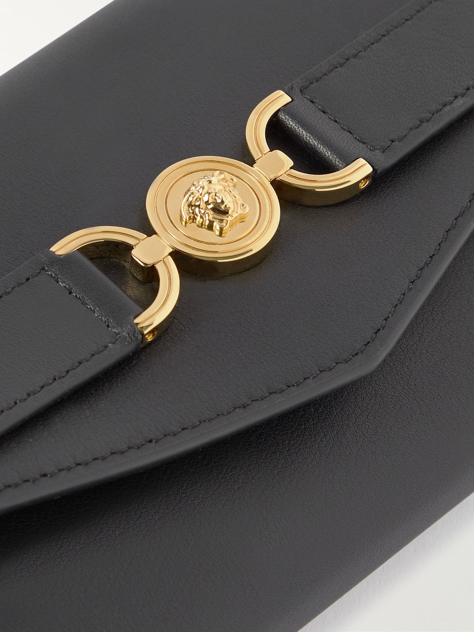 Leather continental wallet Black - 4