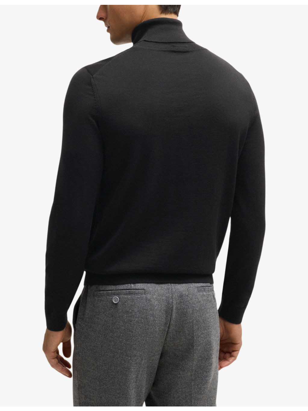 Funnel-neck regular-fit wool-knit jumper - 4
