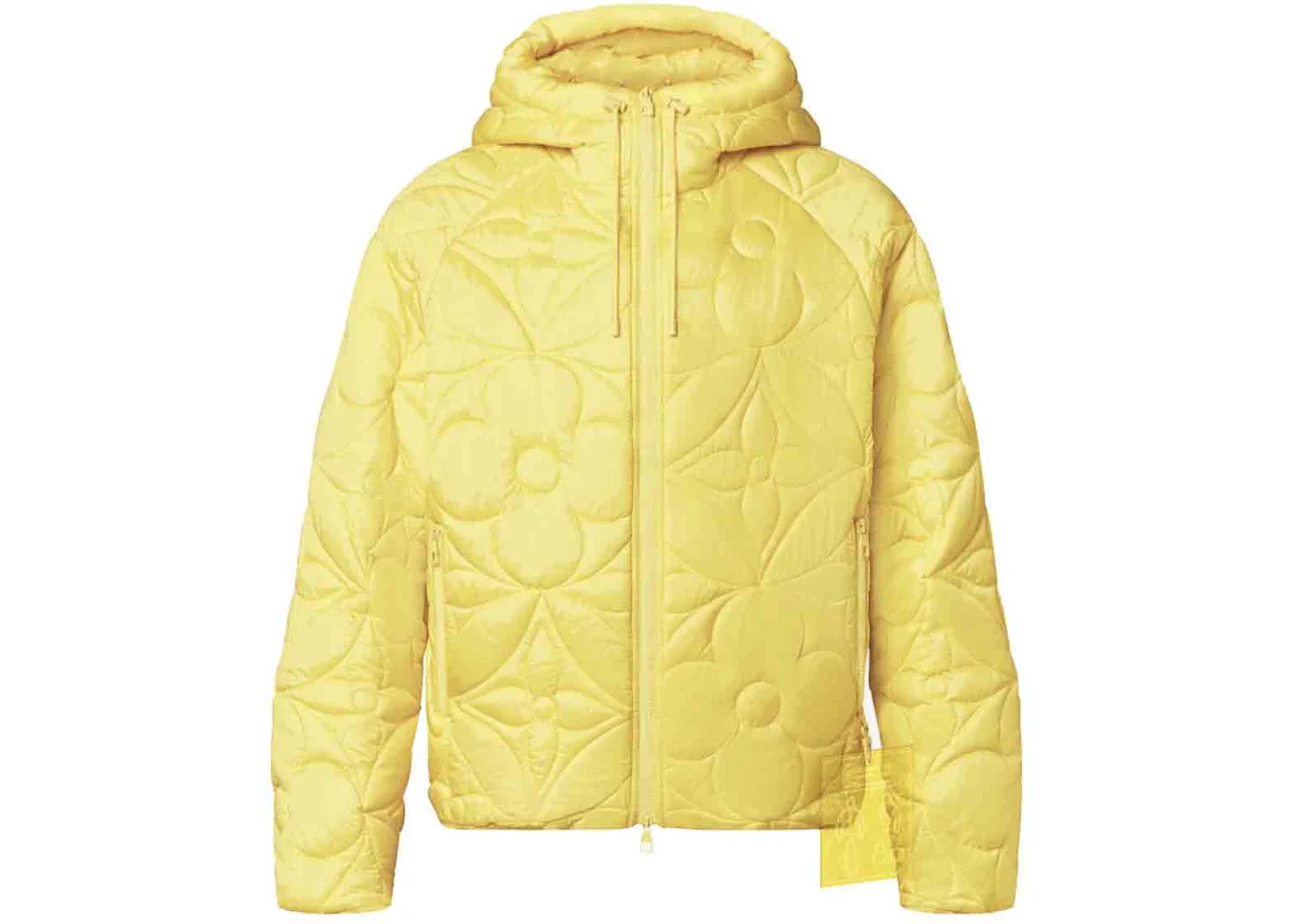 Louis Vuitton LVSE Flower Quilted Hoodie Jacket Yellow - 1