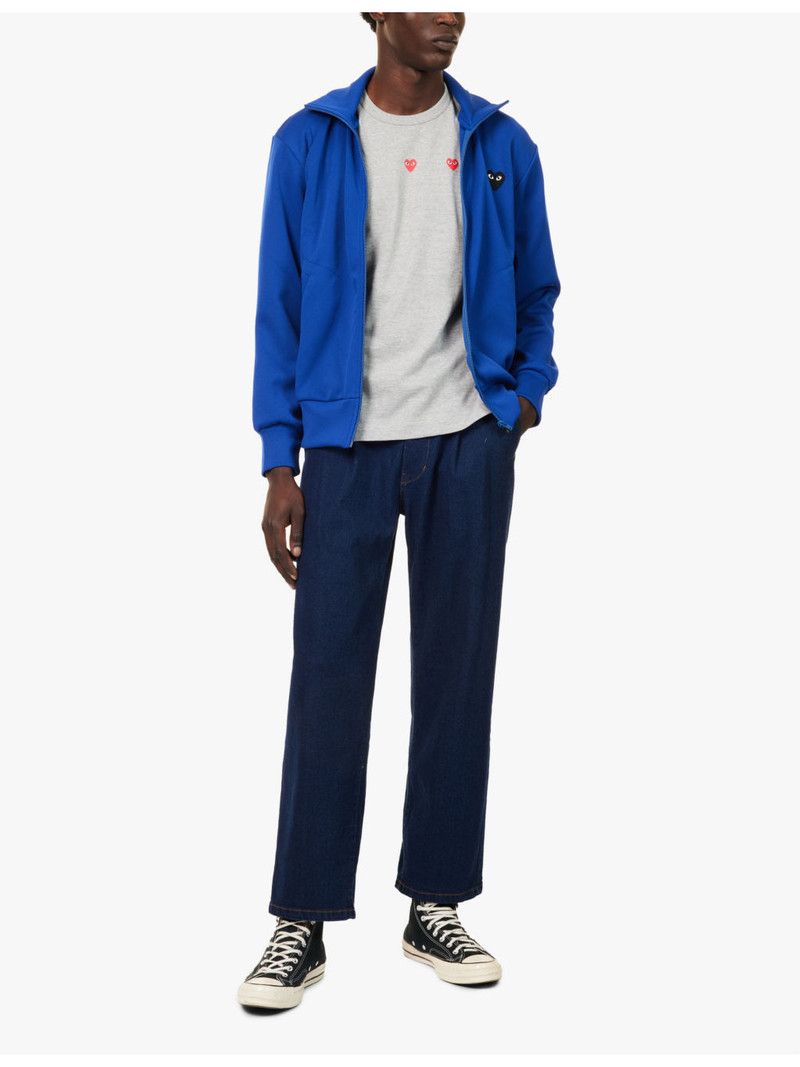 Comme des Garçons PLAY Graphic-pattern short-sleeve cotton-jersey T-shirt outlook