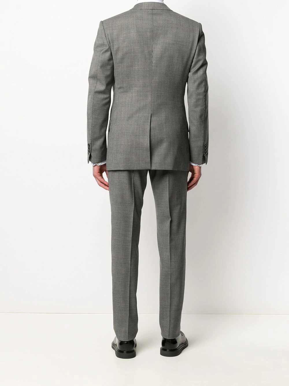 checked two-piece suit - 4