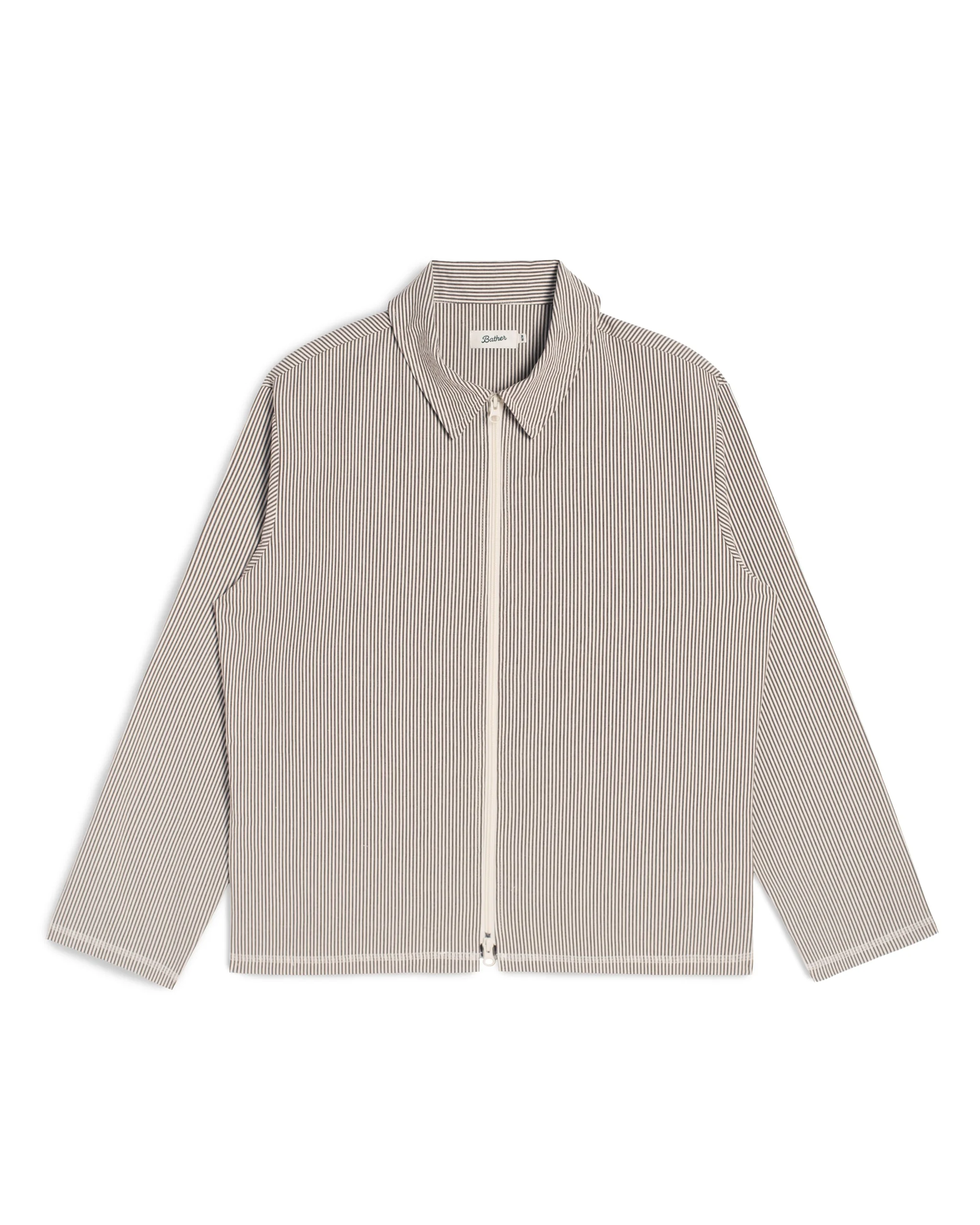 Espresso Pinstripe Tour Jacket - 1