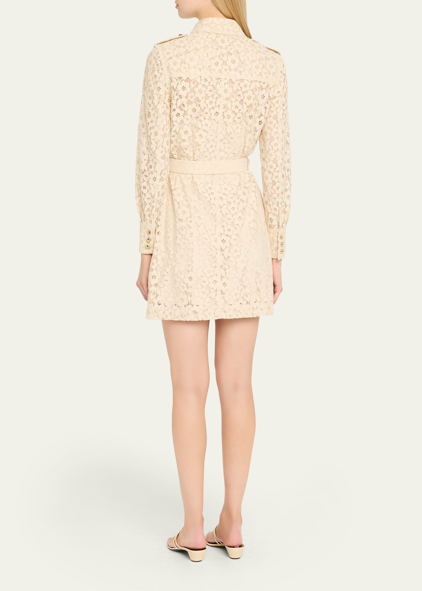 Lace Utility Shirtdress - 3